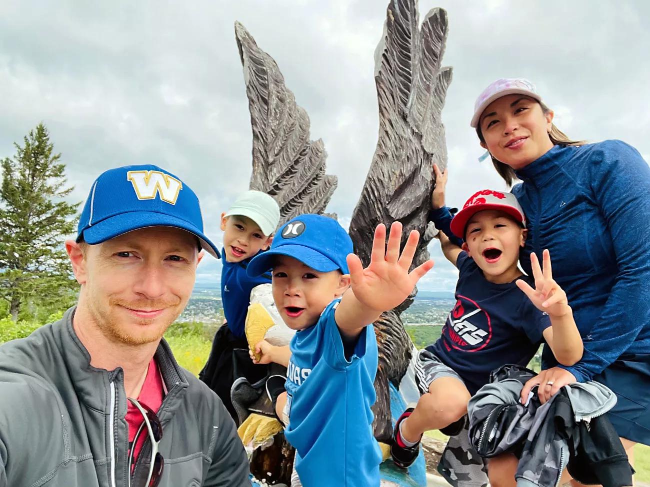 Matt Matwyshyn with his family