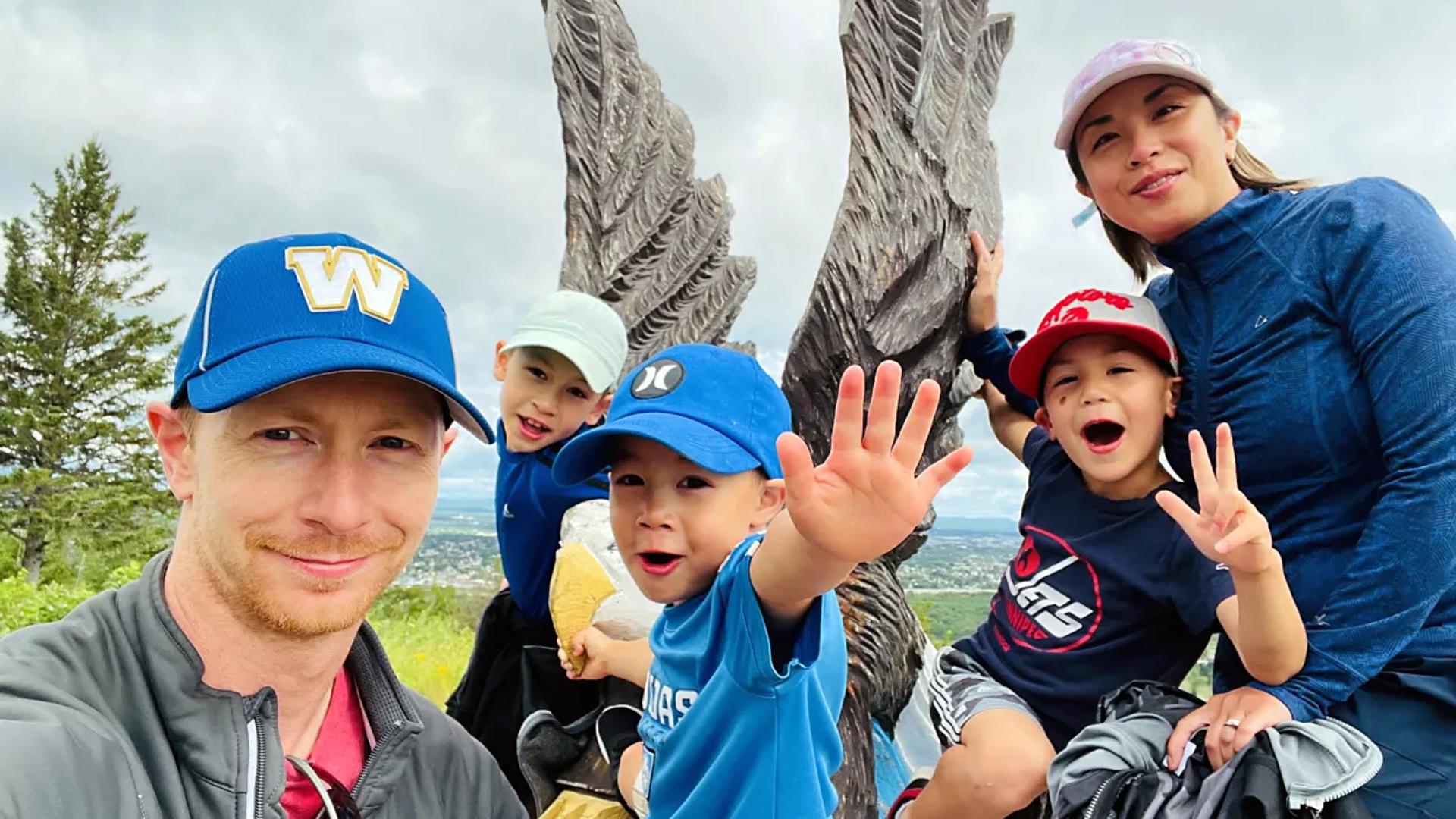 Matt Matwyshyn with his family