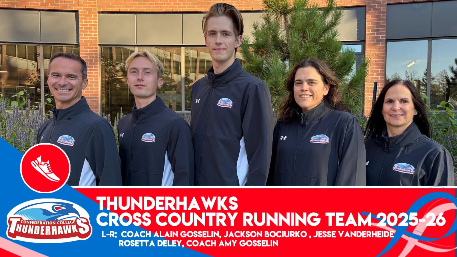 Thunderhawks golf team members and coaches