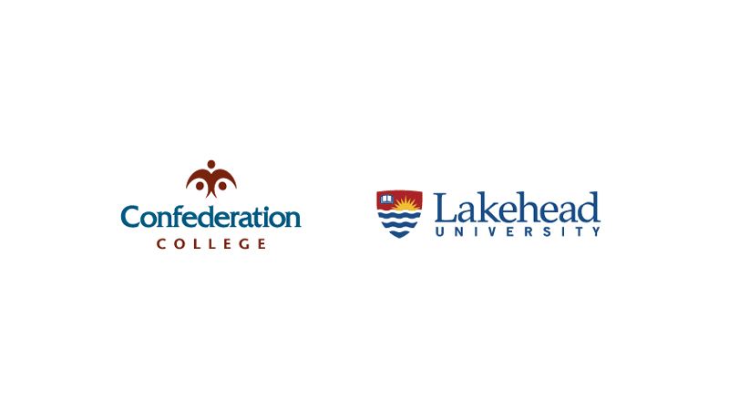Confederation College and Lakehead University Logos