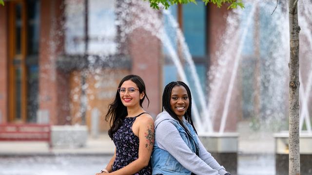 laura and friend