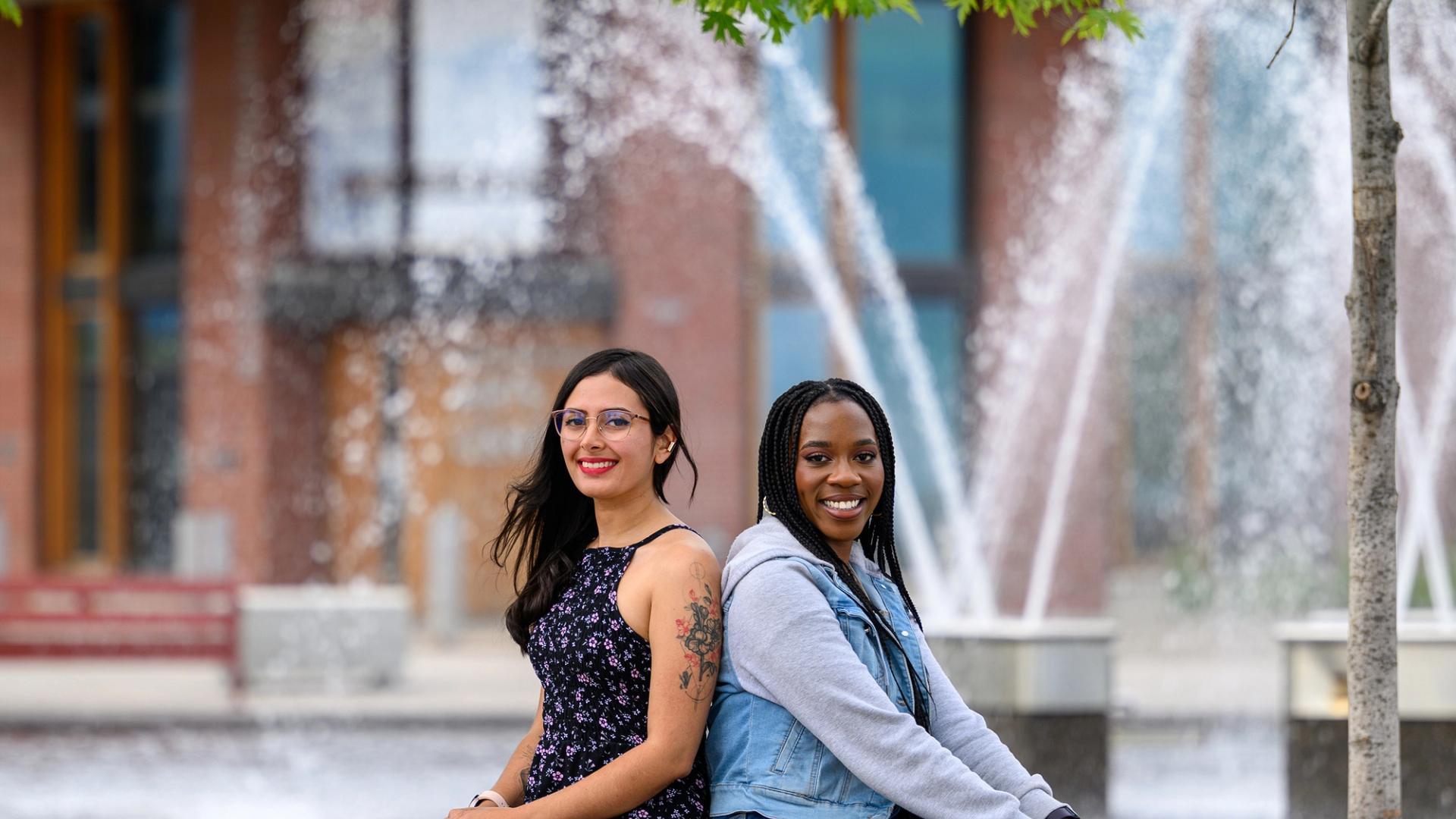 laura and friend