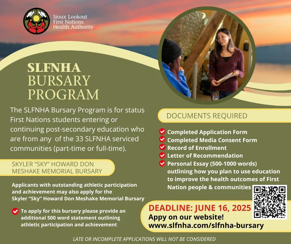 SLFNHA Bursary Program Details Banner