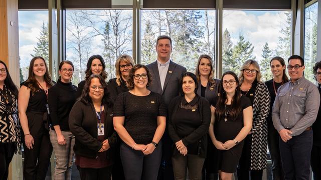 BScN Faculty & Staff gathered at Confederation College to celebrate the program’s BPSO pre-designation