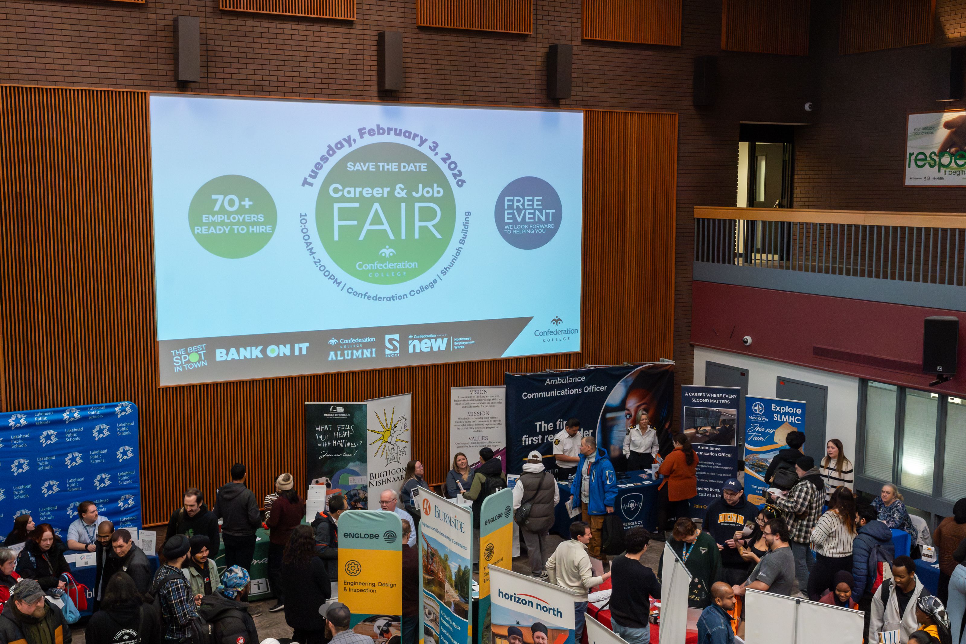 Career and Job Fair in Confederation College atrium