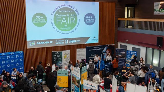 Career and Job Fair in Confederation College atrium