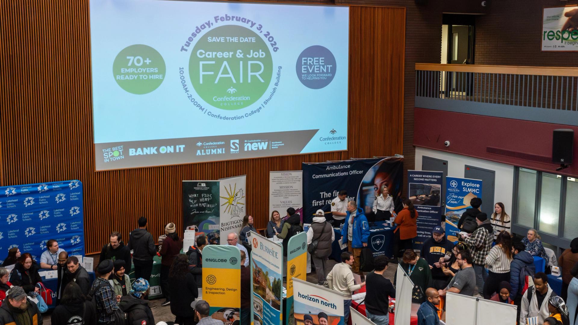 Career and Job Fair in Confederation College atrium