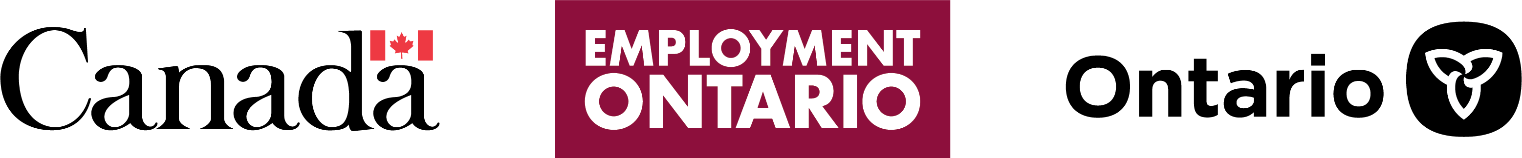 Three logos - Canada, Employment Ontario and Ontario