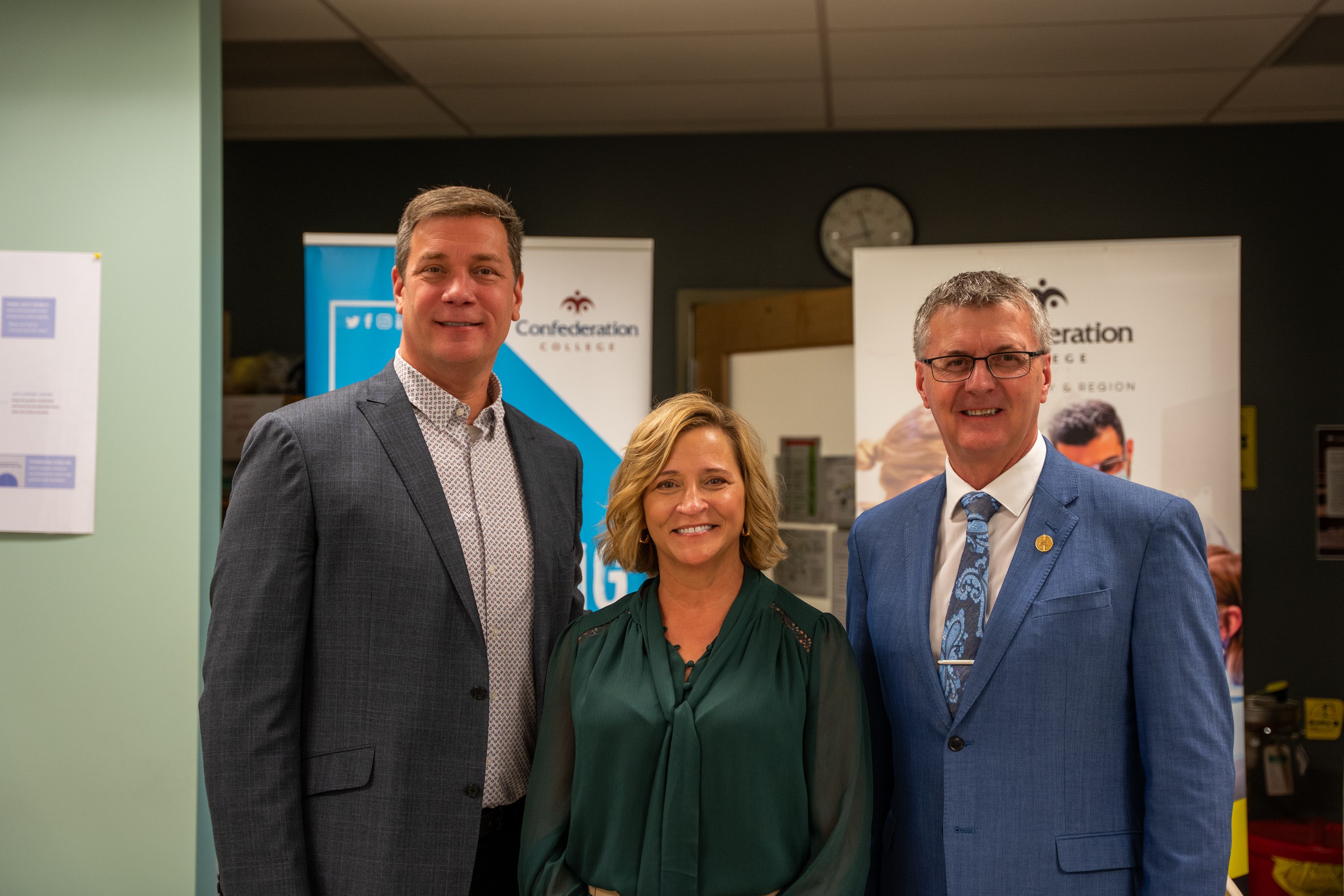 Kevin Holland, MPP, Michelle Salo and Shane Strickland