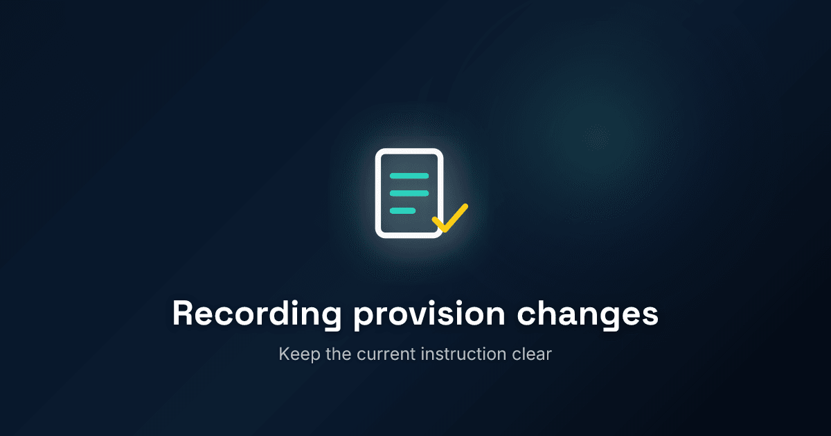 How to record SEND provision changes so staff know what to do next