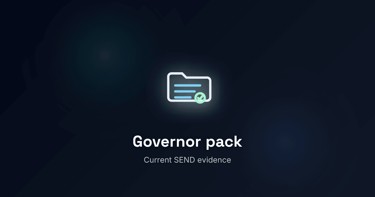 How to build a SEND governor report pack that staff will actually use
