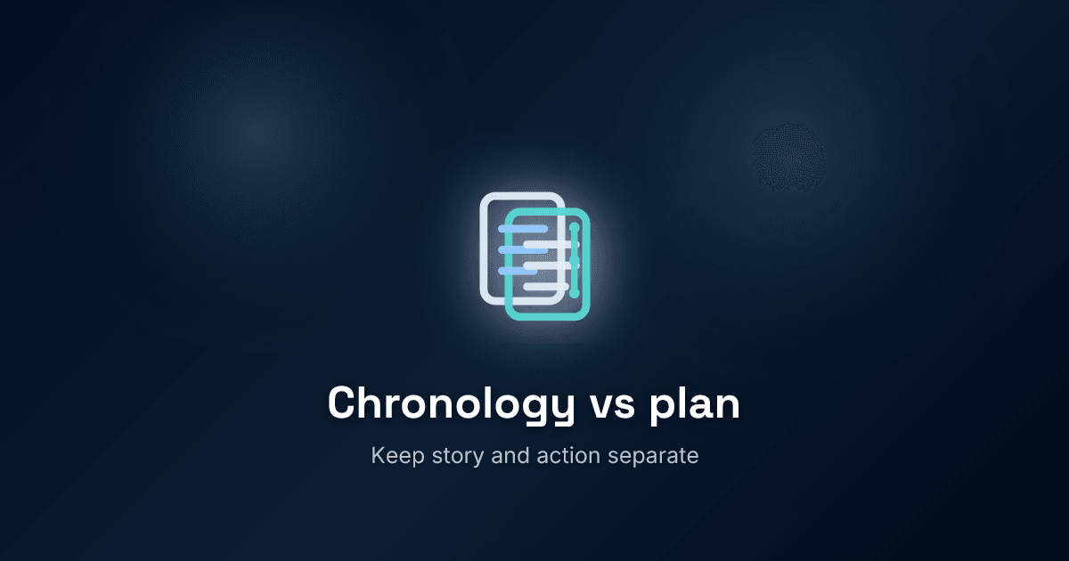 How to separate a SEND chronology from the support plan without losing the story