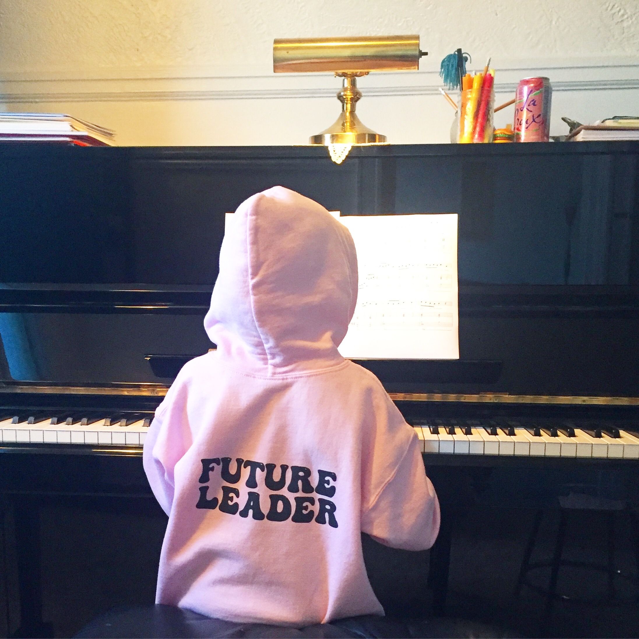 Co Co's sweater says it all (Kara's Mile End teaching studio). 