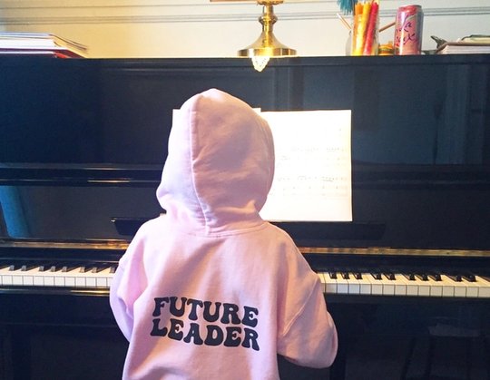 Co Co's sweater says it all (Kara's Mile End teaching studio).