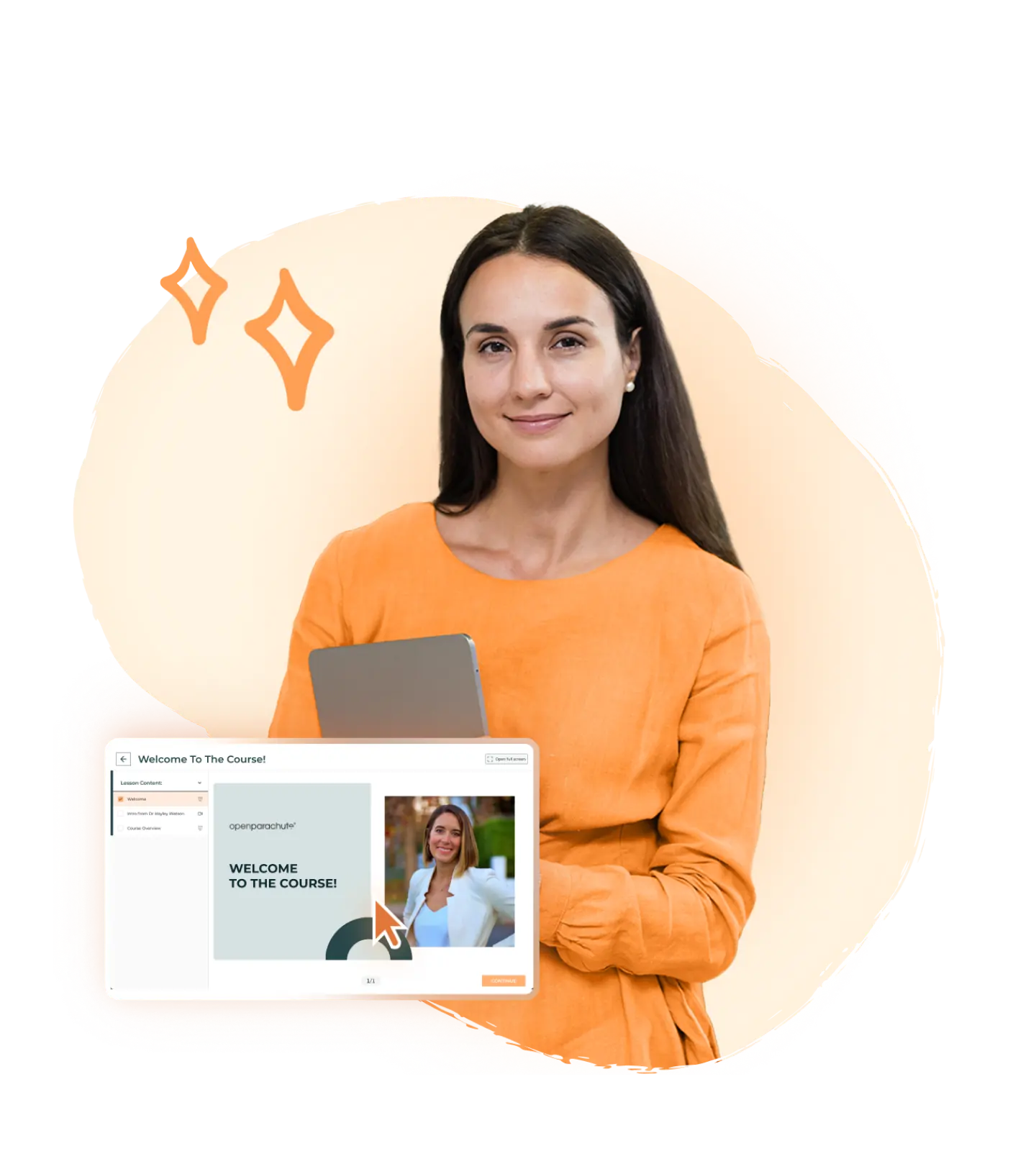 Educator Well-Being Series - educator with tablet