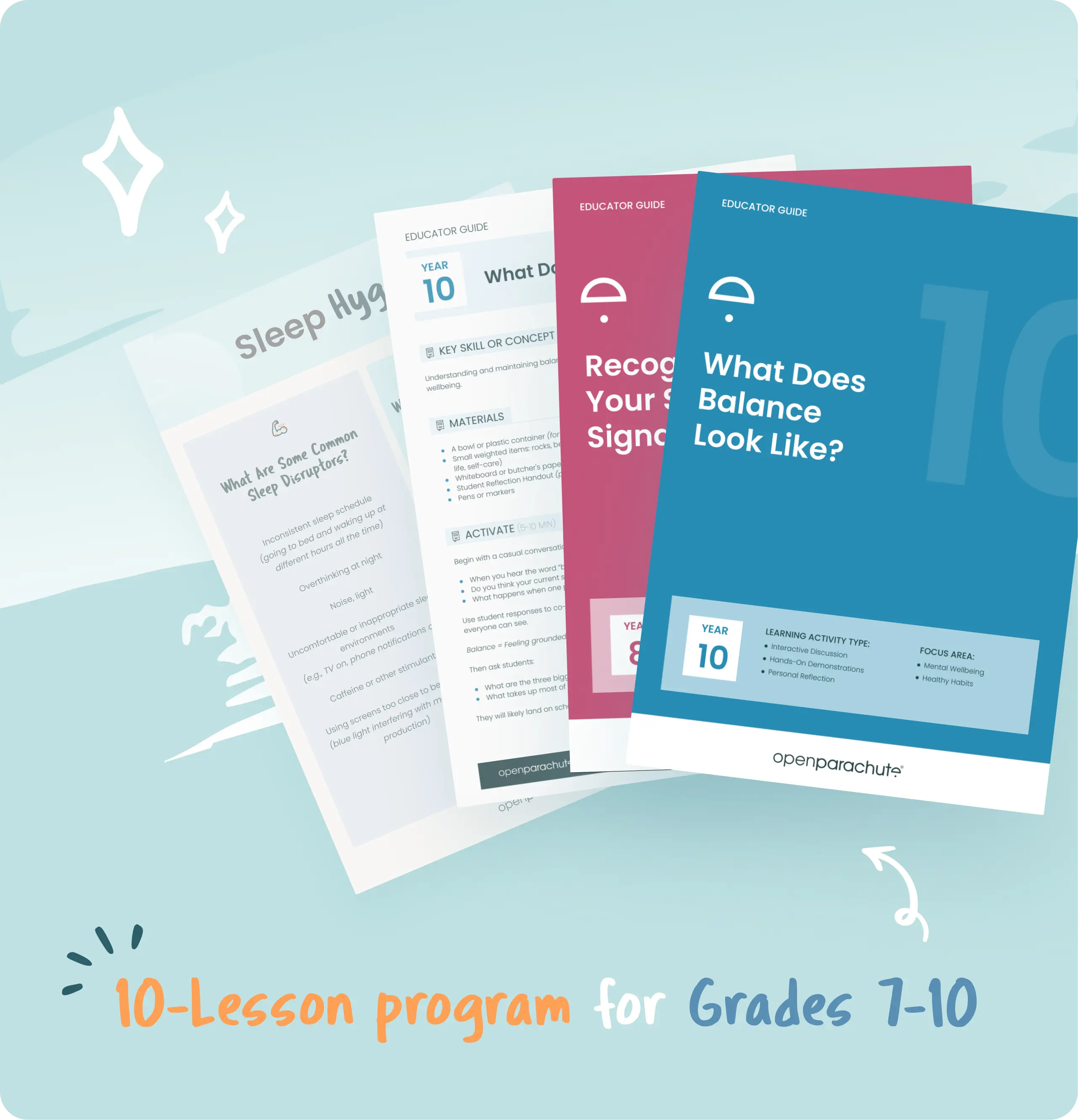 Being Well Matters program educator guide materials