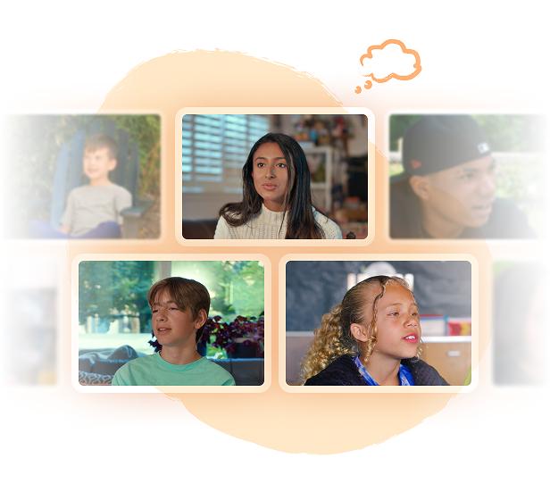 Real peer role model video thumbnails