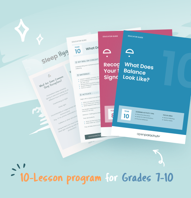 Being Well Matters program educator guide materials