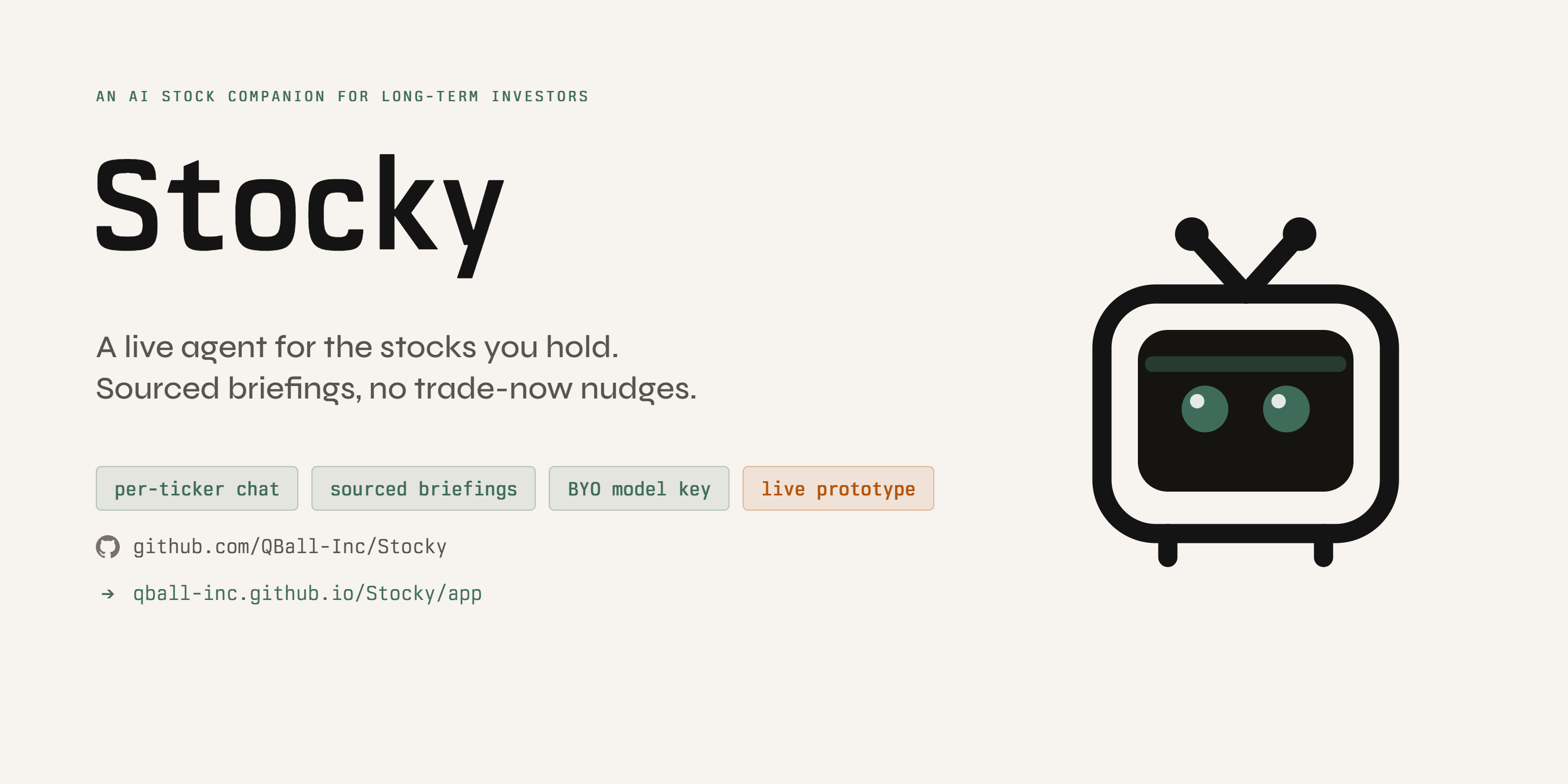 Stocky, an AI stock companion for long-term investors