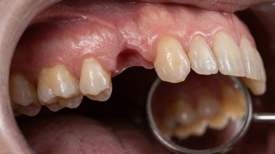 Missing molar site before surgical placement