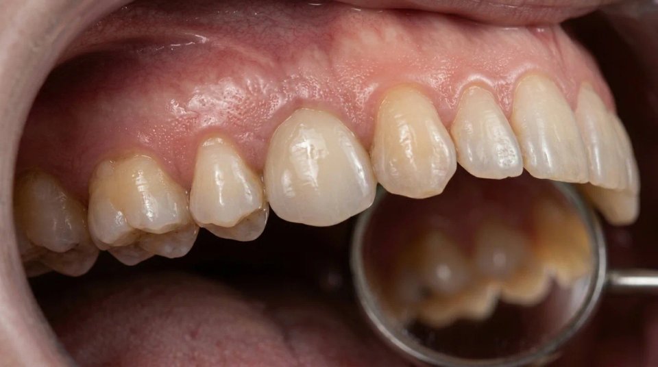 Completed titanium crown restoration after implant integration