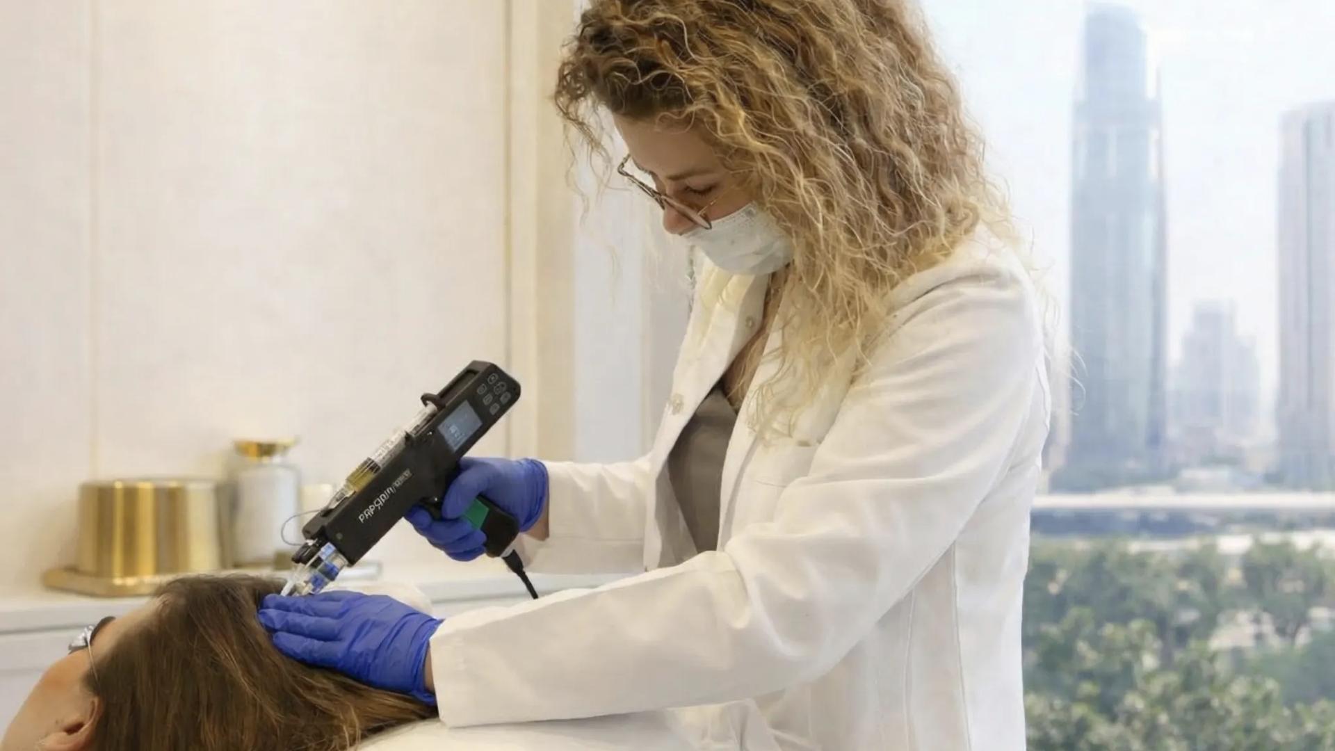 حقن البلازما للشعر PRP في دبي | علاج فعال لتساقط الشعر وتحفيز نمو الشعر