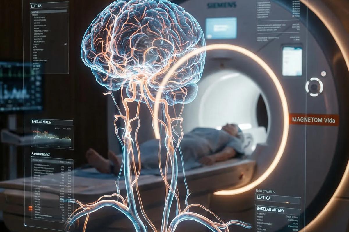 Advanced brain MRI angiography scan showing vascular system – top neurosurgery in Dubai with high-tech diagnostics