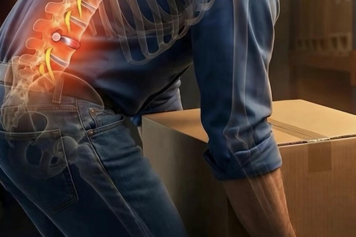 ألم أسفل الظهر بسبب رفع الأوزان بطريقة خاطئة وتأثيره على العمود الفقري القطني