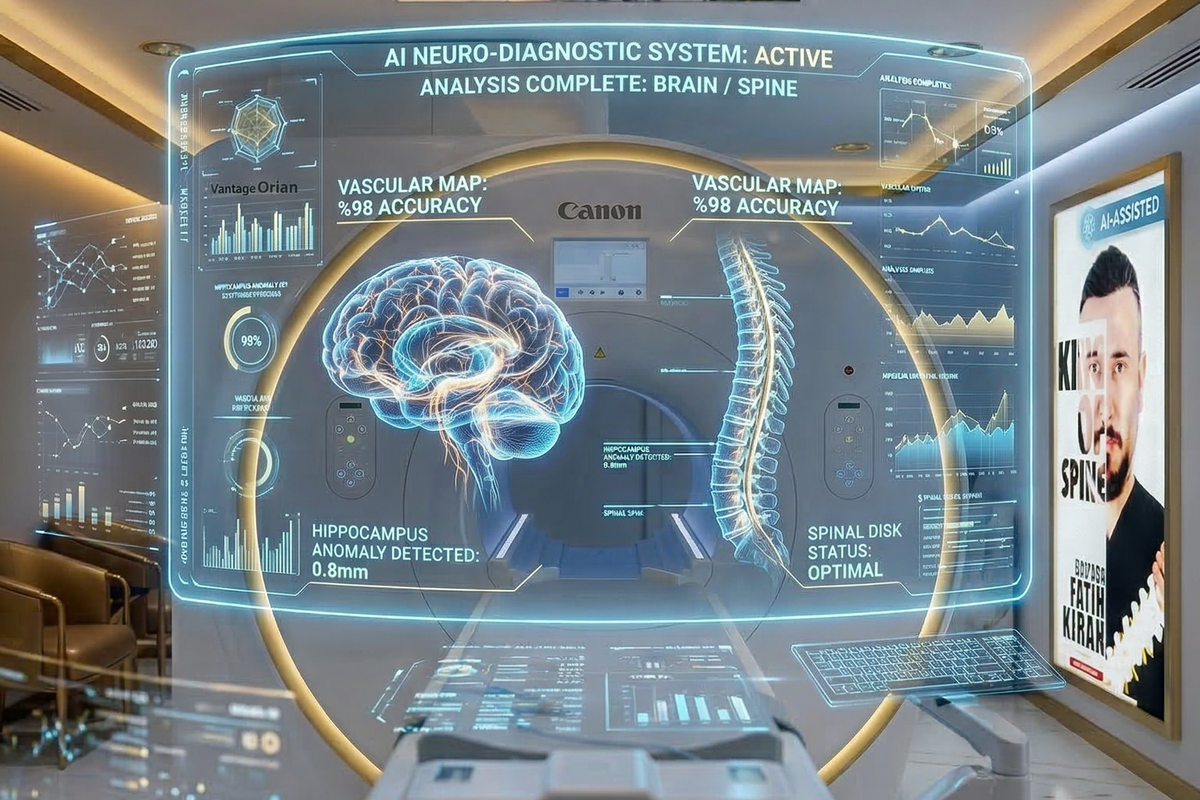 تصوير بالرنين المغناطيسي المدعوم بالذكاء الاصطناعي في دبي لتحليل الدماغ والعمود الفقري داخل مركز DRFK باستخدام تقنية Open MRI الحديثة