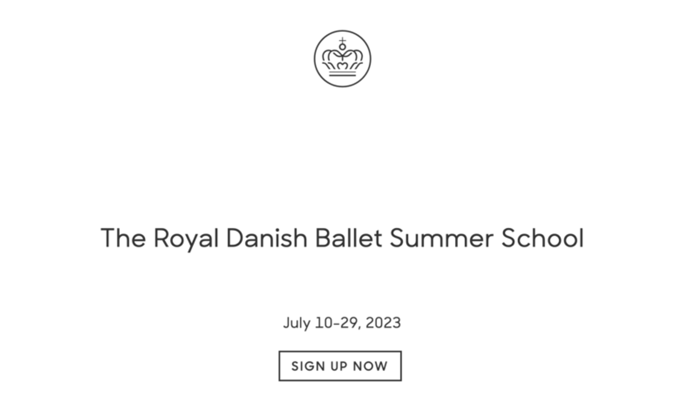 The Royal Danish Ballet Summer School på Det Kongelige Teater