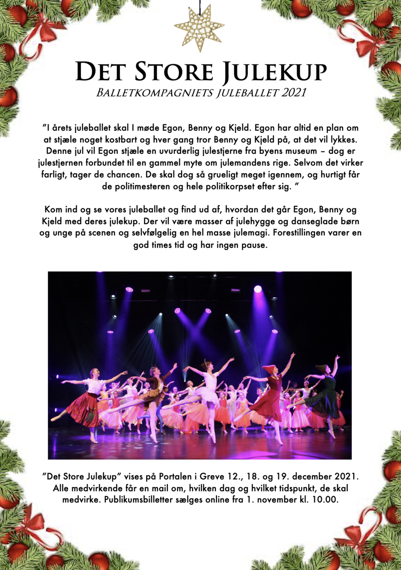 Det Store Julekup – Balletkompagniets juleballet 2021