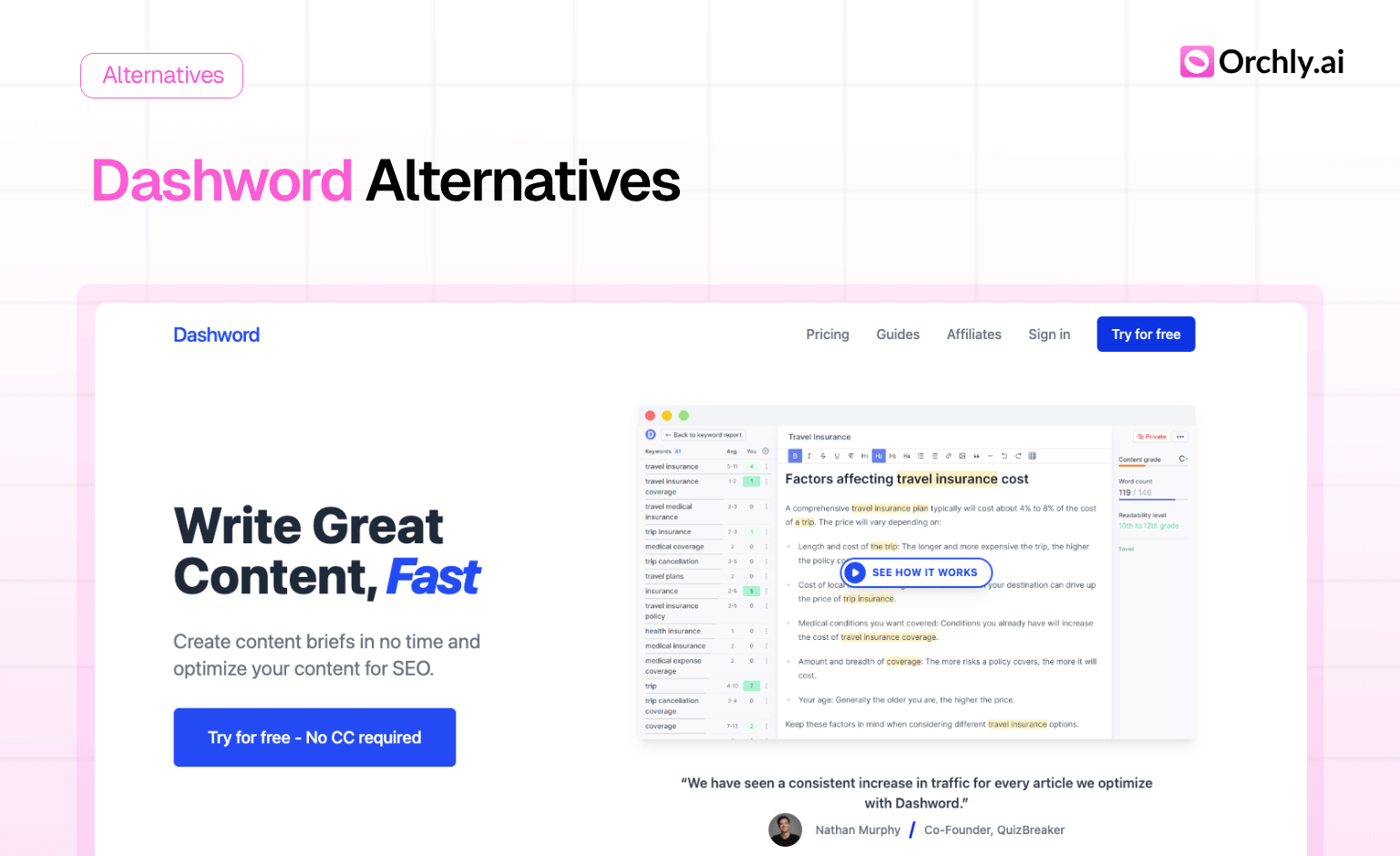 8 Best Dashword Alternatives (Ranked in 2026)