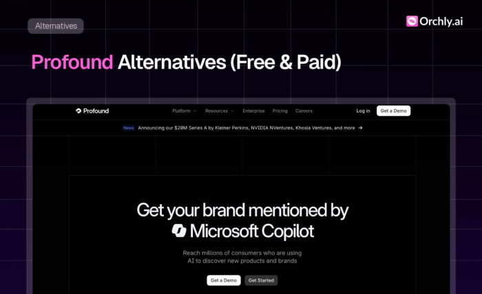 12 Best Profound AI Alternatives 2026 (Free & Paid)