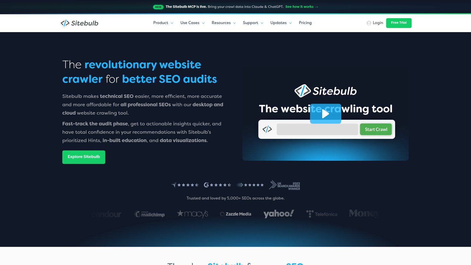 Sitebulb dashboard