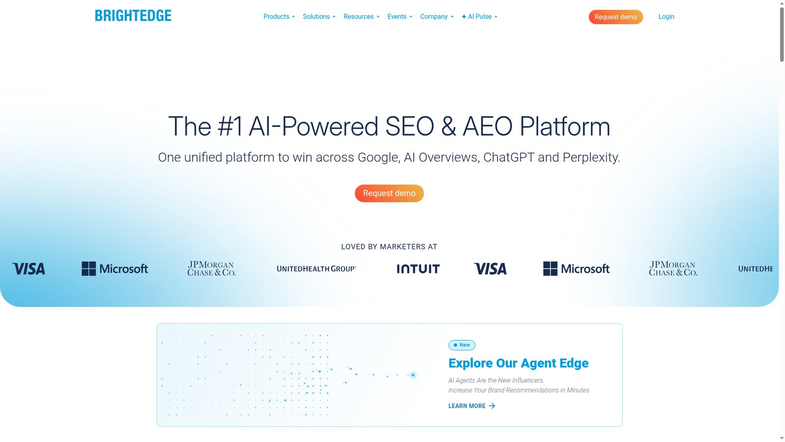 BrightEdge dashboard