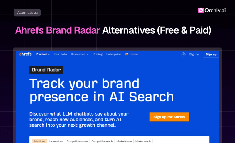 9 Best Ahrefs Brand Radar Alternatives of 2026 (Free & Paid)