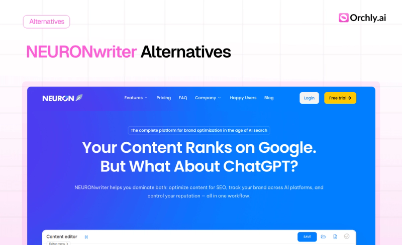 Best NEURONwriter Alternatives (Ranked in 2026)