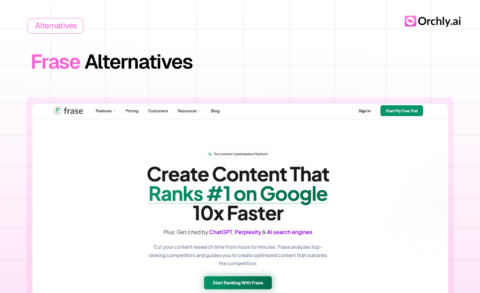 9 Frase Alternatives for Serious SEO &amp; GEO Teams (2026)