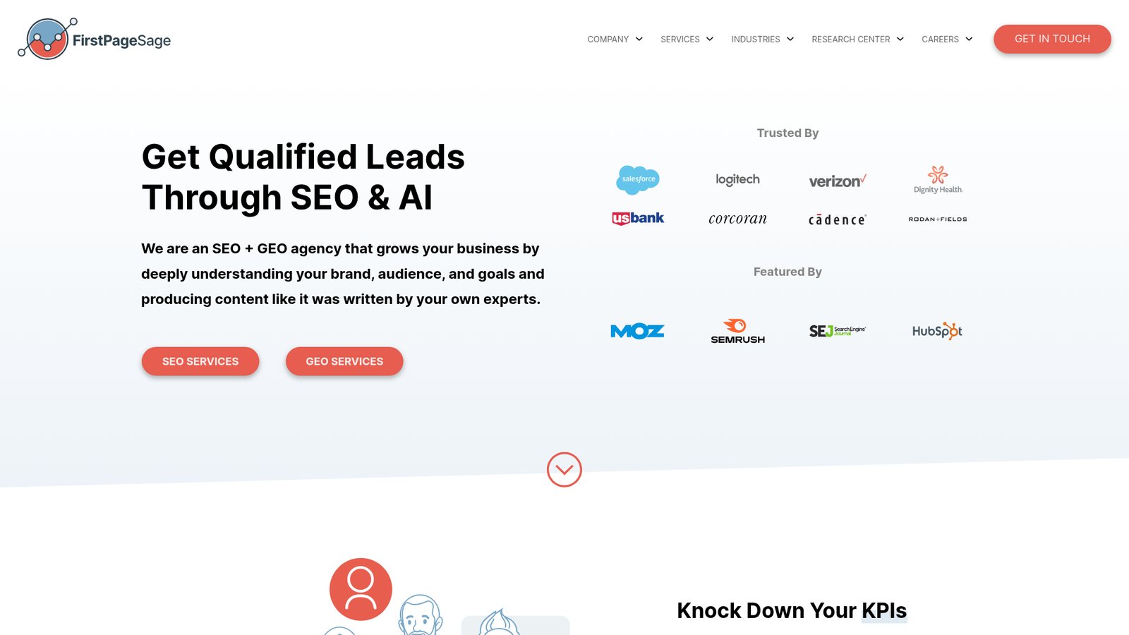 First Page Sage dashboard