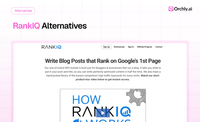Best RankIQ Alternatives  (Ranked in 2026)