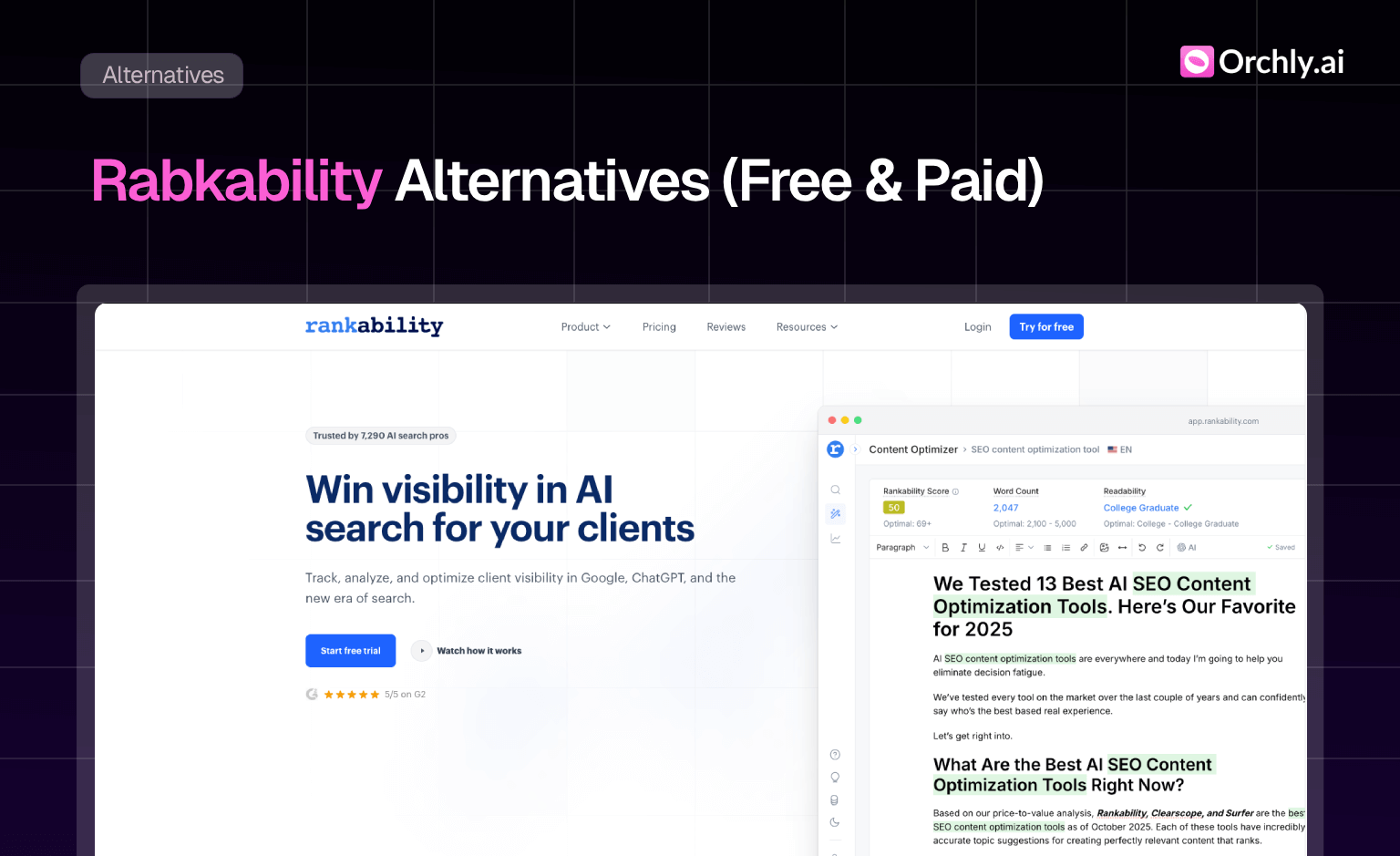 11 Best Rankability Alternatives (Tested in 2026)