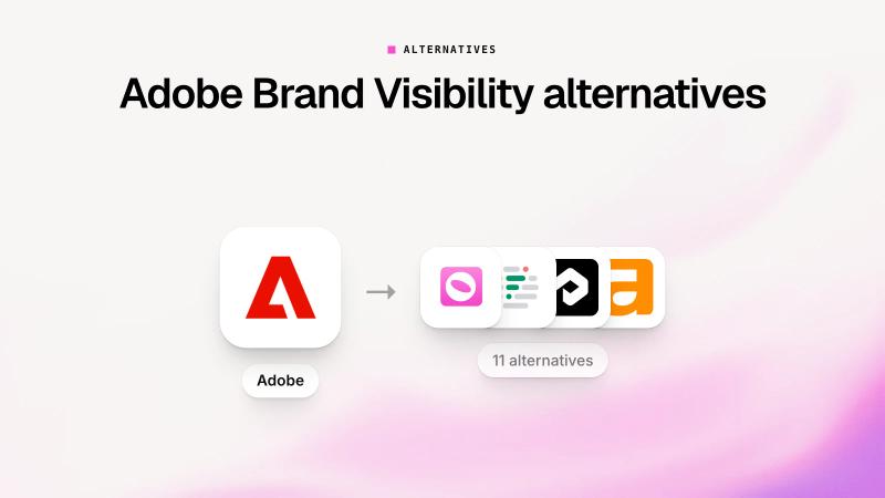 Best Adobe Brand Visibility alternatives for AI search visibility