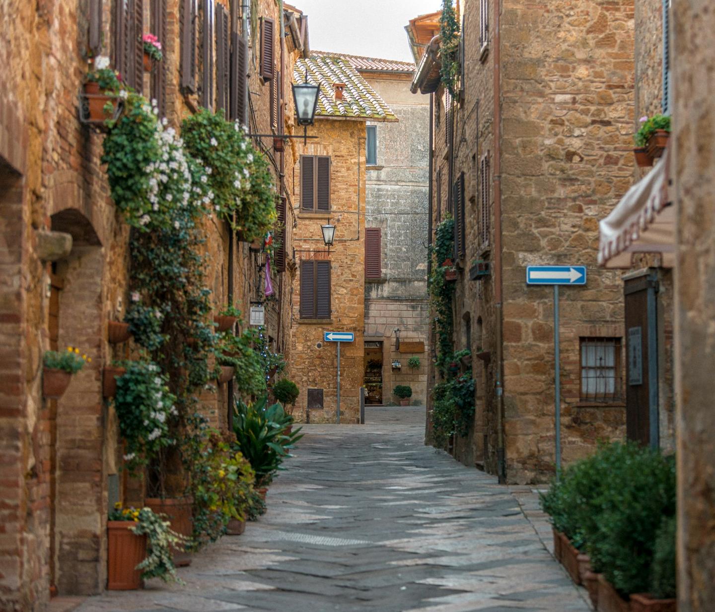 Vicolo del centro storico di Pienza