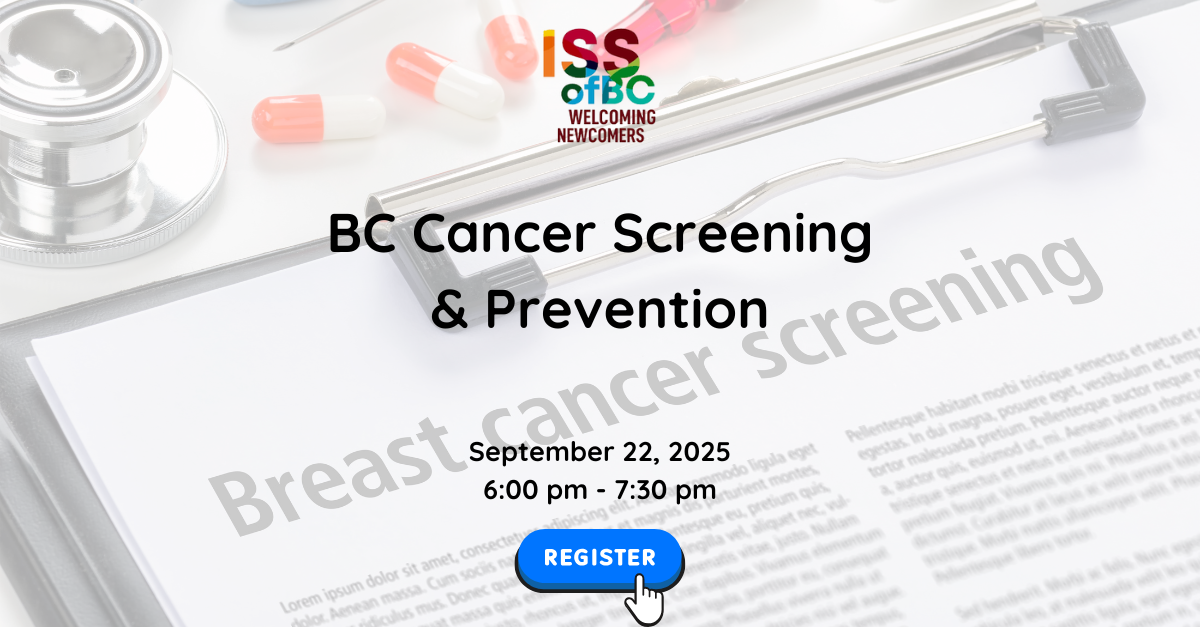 BC Cancer Screening & Prevention on Sept 22, 2025