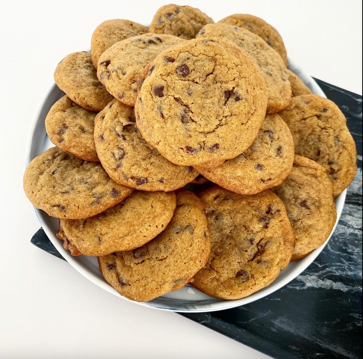 Chocolate Chip Cookies on a plate