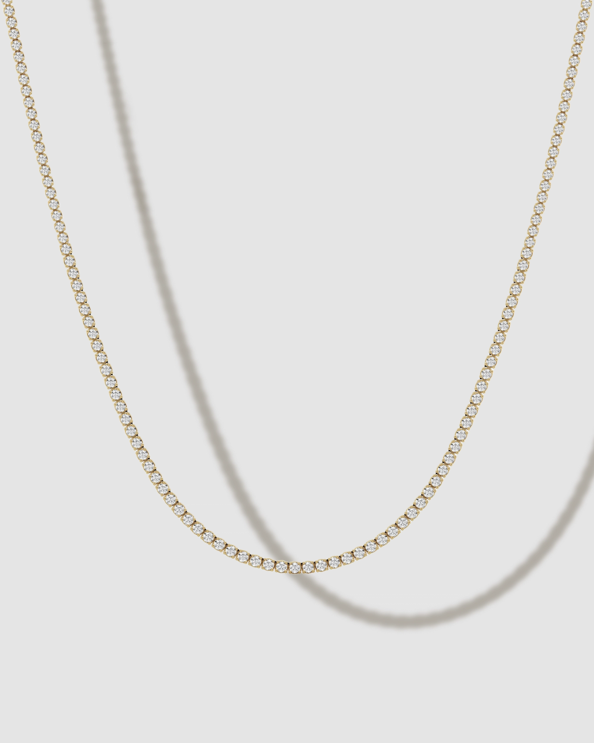 JF Lab - round cut tennis necklace