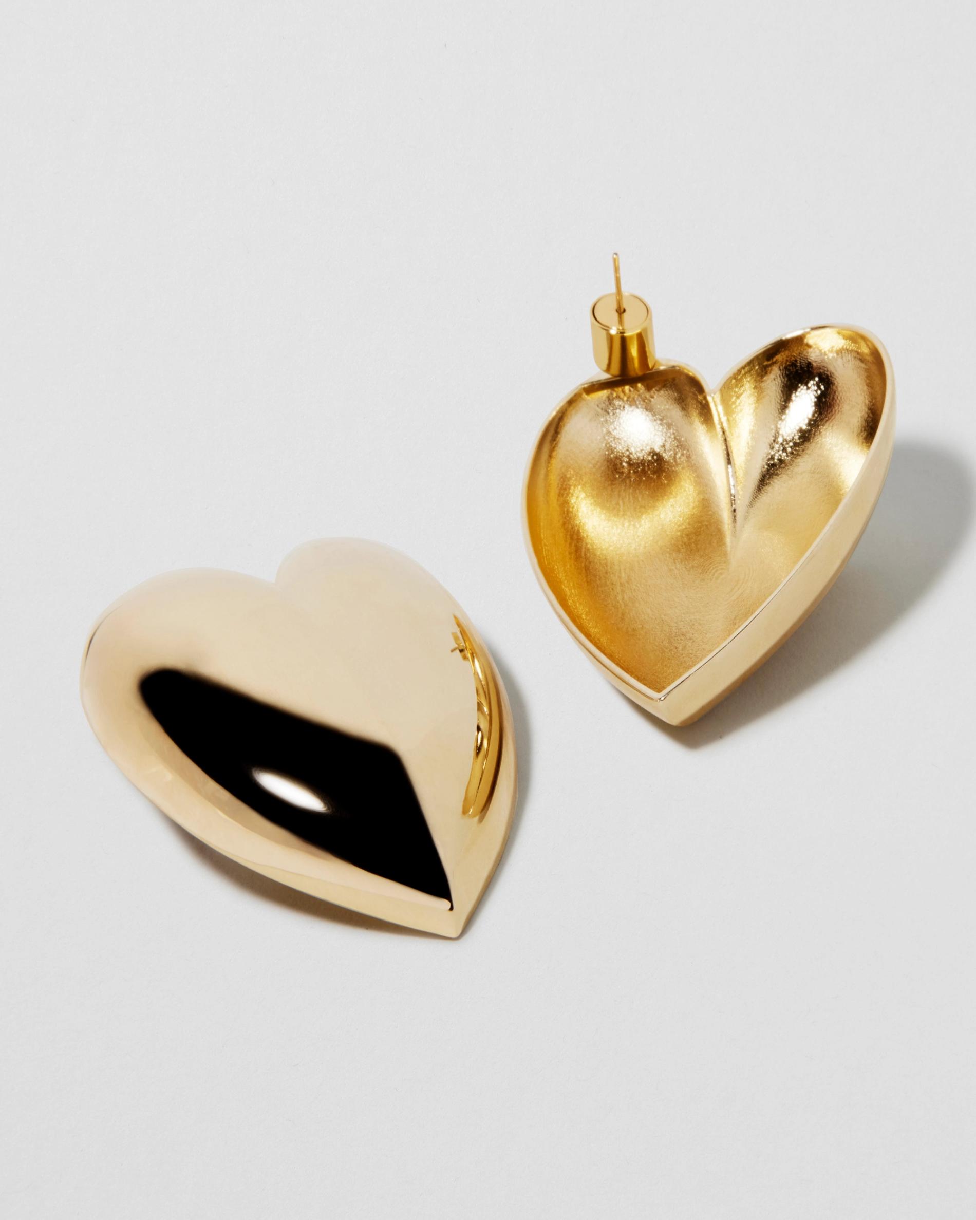 large puffy heart earrings