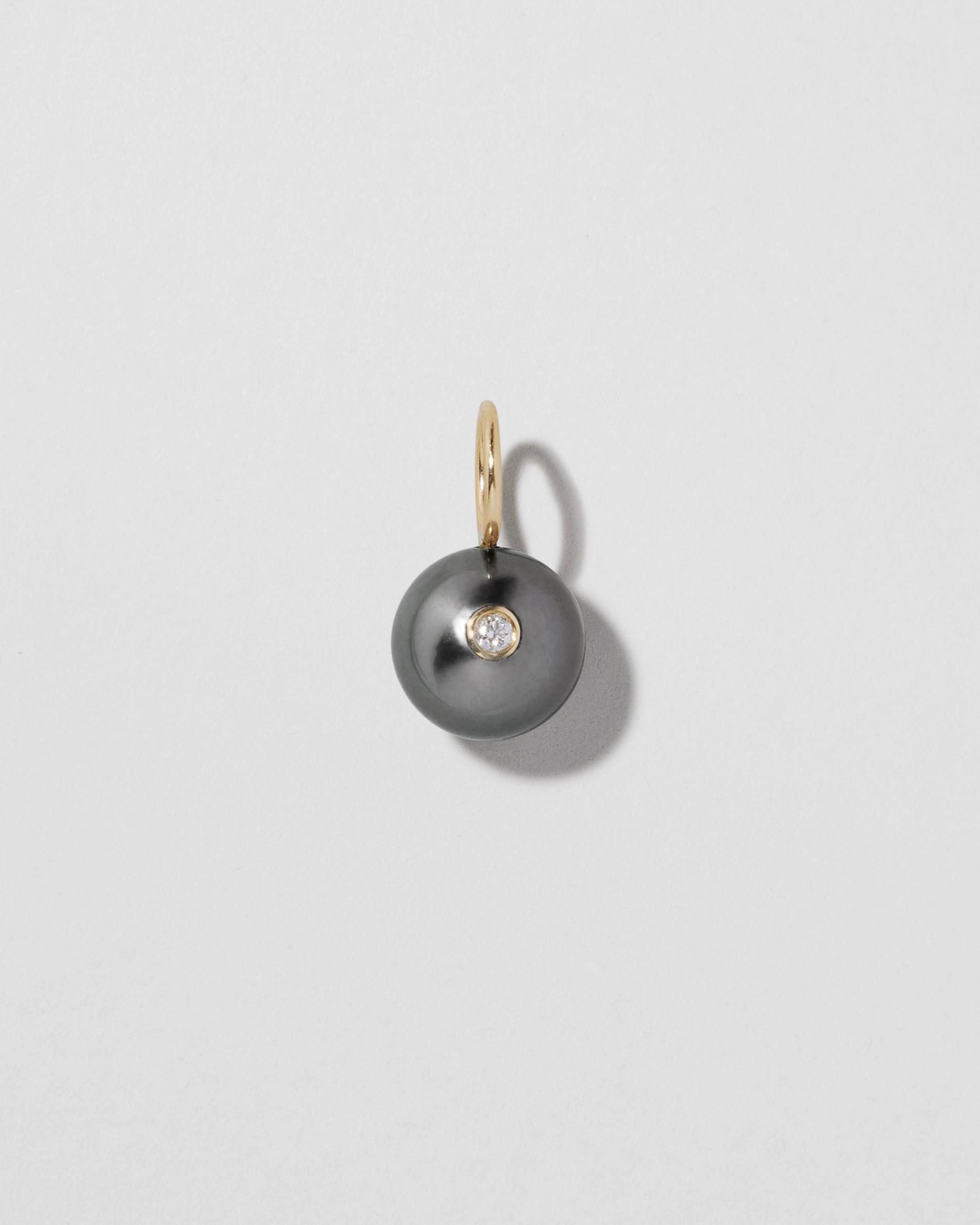 Pearl Charm with Inlaid Diamond