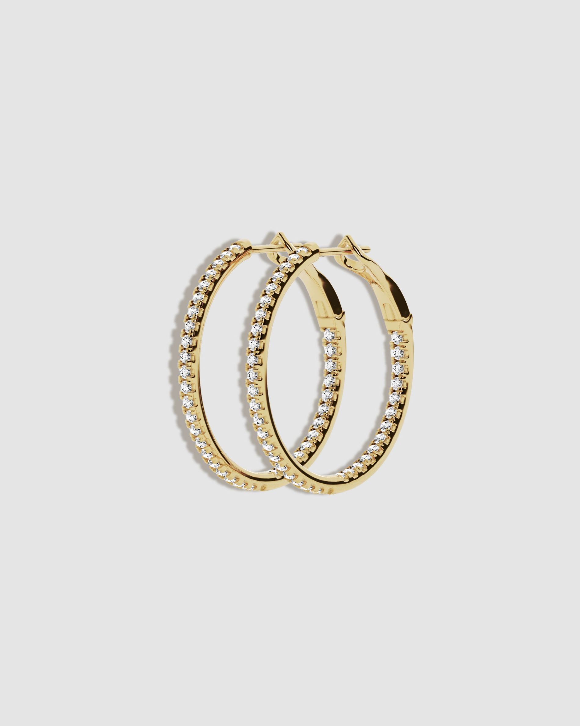 lab diamonds 1 thread min hoops