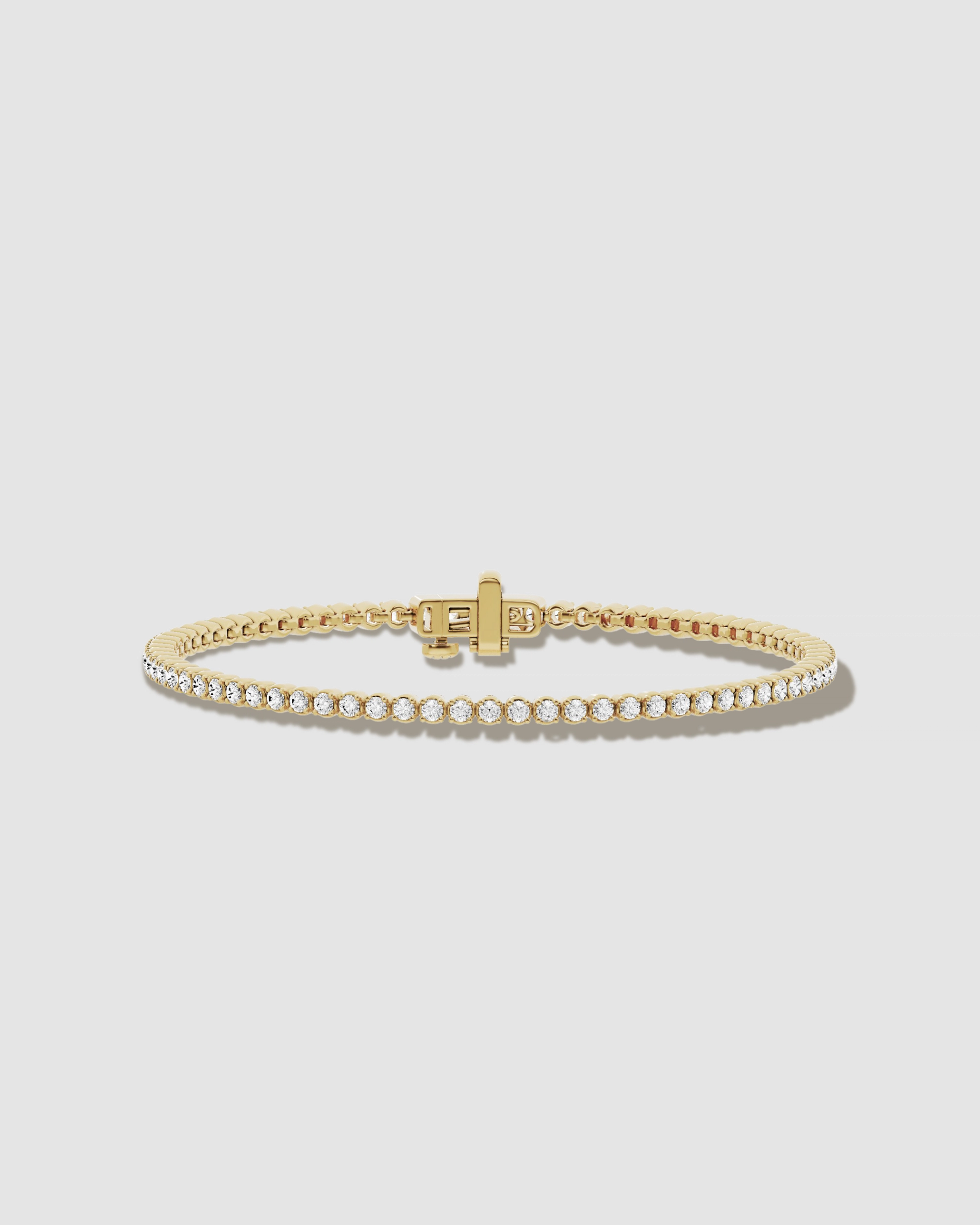 JF Lab - round cut tennis anklet
